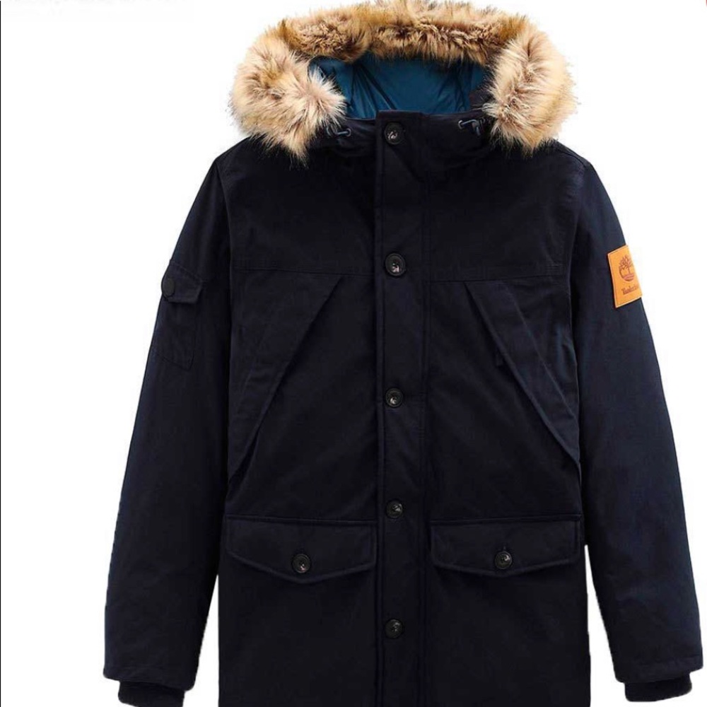 Timberland Scar Ridge Men Parka Downfree Dark Blue - Picture 3 of 10